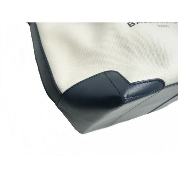 Balenciaga Shoulder Bag Blue Bucket Leather Blue Natural - Picture 6 of 8